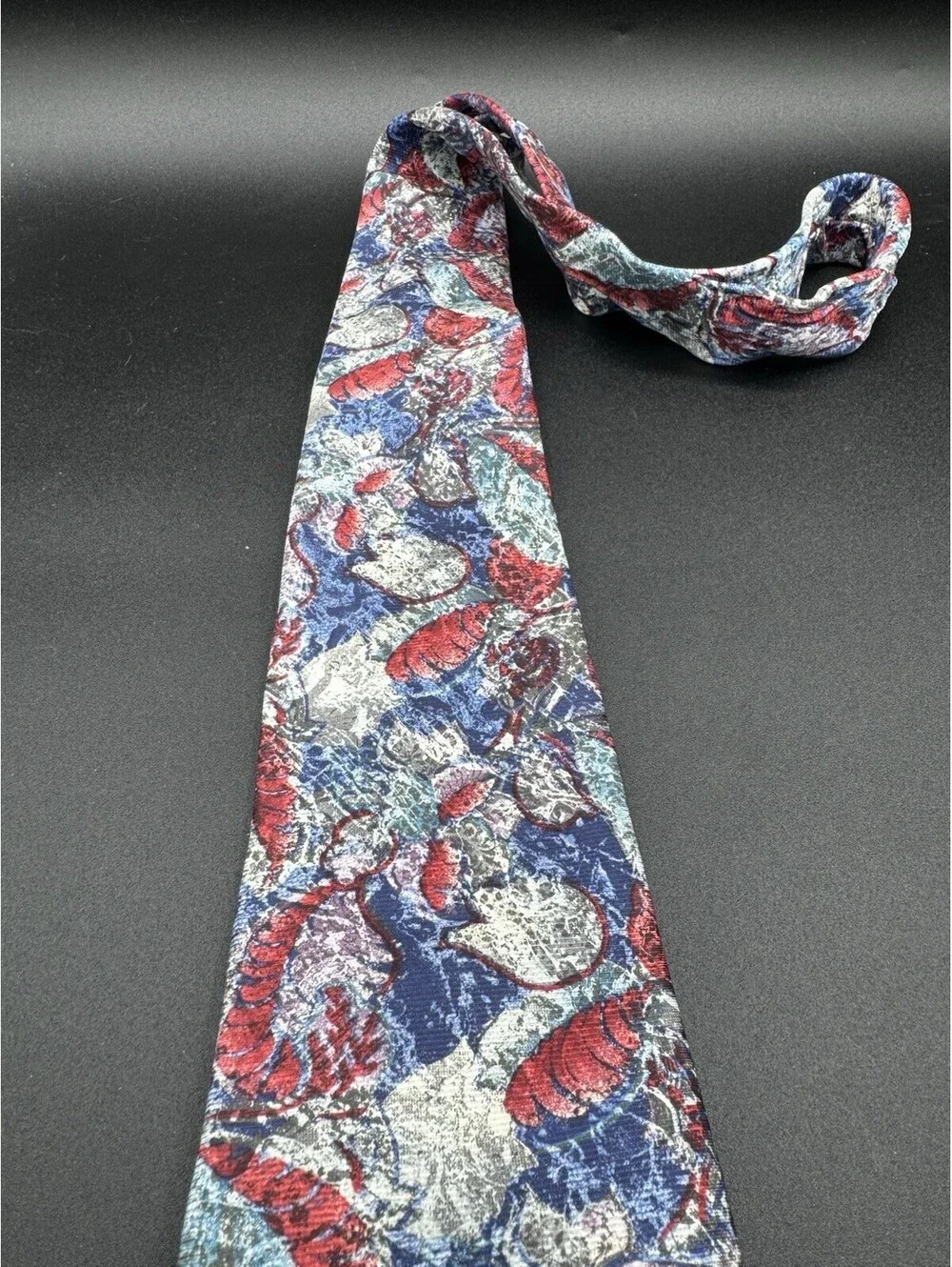 Vintage Geoffrey Beene Silk Tie Abstract Floral Italy USA 56” x 4” Retro Teacher